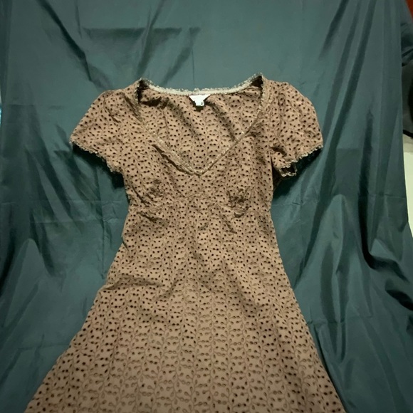 Vintage indie granola Eyelet Mini Dress - Picture 11 of 16
